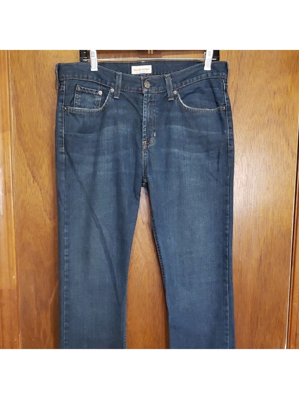 Men's Y2K Blue Bullhead Denim Dillon Skinny Jeans